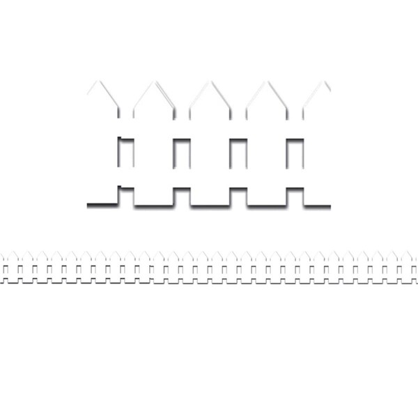 Plushdeluxe White Fence Mighty Brights Border, 6PK PL3480281 - main